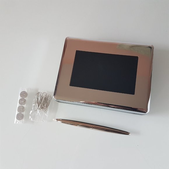 Silver Engravable Desk Organizer - Great gift! - Picture 14 of 16